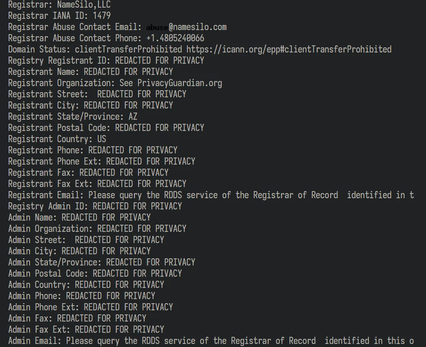 WHOIS